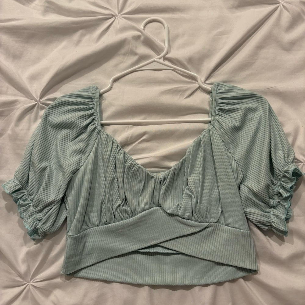 Altar’d State mint green crop top
